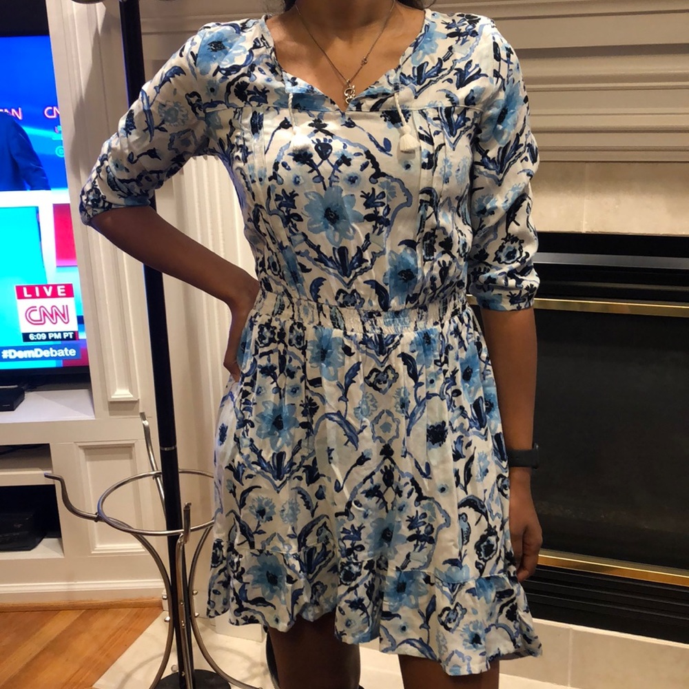 Abercrombie Blue Flower Dress